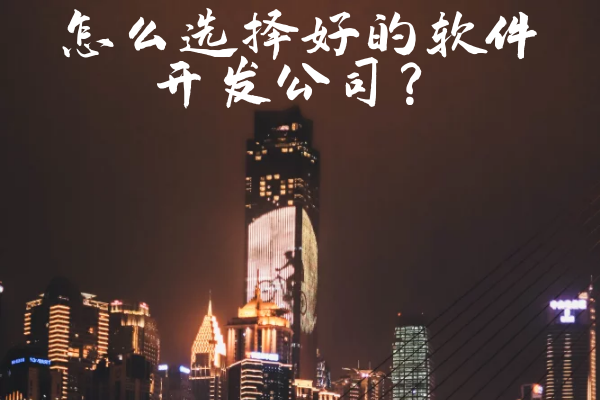 怎么选择好的软件开发公司？